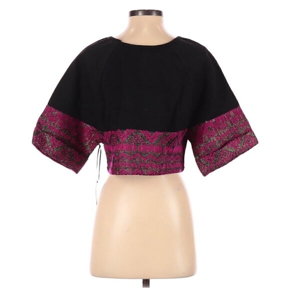 Lovers + Friends Crop Top S NWT Knit Friday Night Thick Knit Heavy Warm Party - Picture 10 of 13